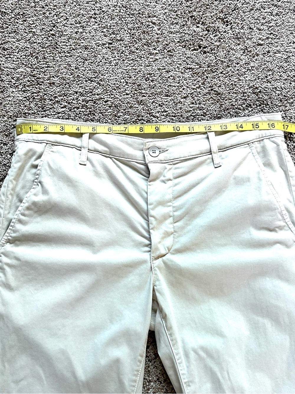 AG Adriano Goldschmied Marshall Slim Trouser Pant Cotton Desert Storm Mens 32x34 - Picture 12 of 15